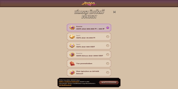 Alawin Casino registracia na mobile