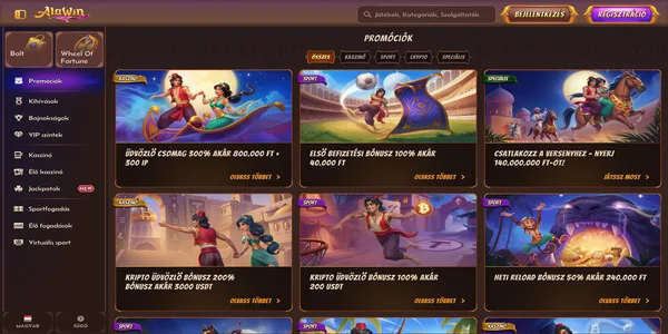 Alawin Casino uvitaci bonus na mobile