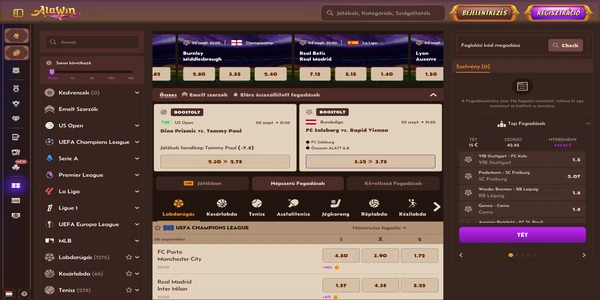 Alawin Casino sportove stavky na mobile