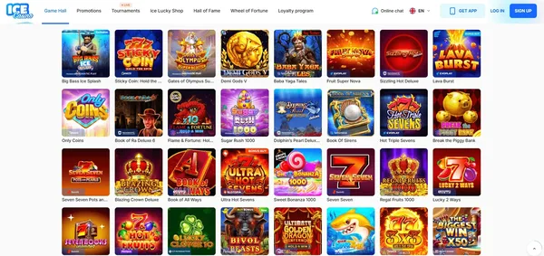 IceCasino ponuka hier  na mobile