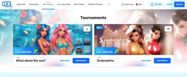 IceCasino turnaje  na mobile